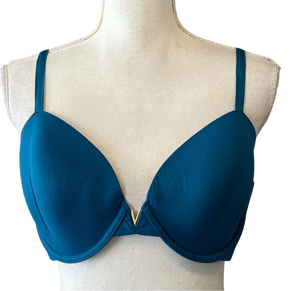 Victoria’s Secret Lined Demi Bra SZ‎ 36D in Teal Blue